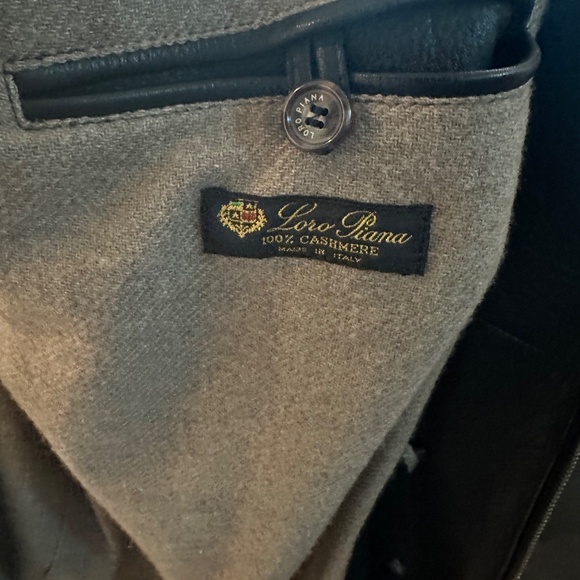 Loro Piana Men's Leather/Cashmere Coat - Picture 14 of 15